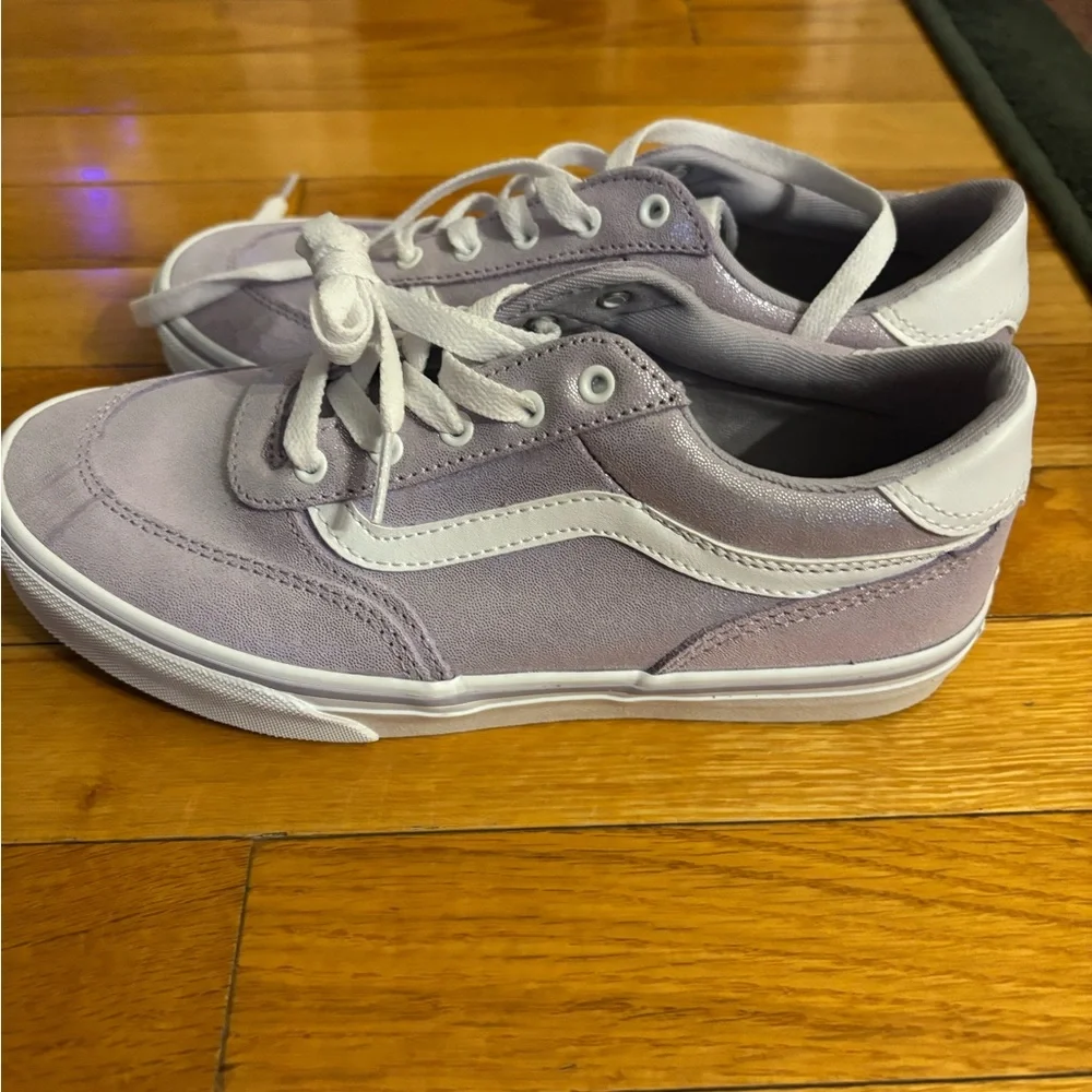NWT Vans Brooklyn Sparkly Purple Glitter‎ Sneakers | Kids Size 5
